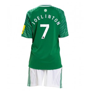 Newcastle United Joelinton #7 Bortaställ Barn 2025-26 Kortärmad (+ Korta byxor)